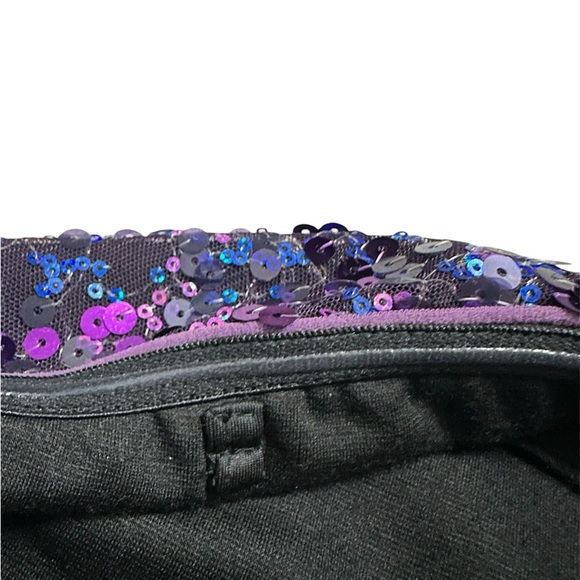 Nikibiki Purple and Black Sequin Strapless Dress Medium - Picture 4 of 8